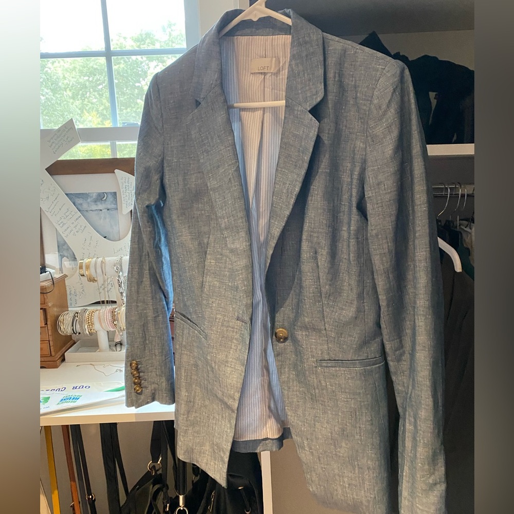 Loft summer blue blazer